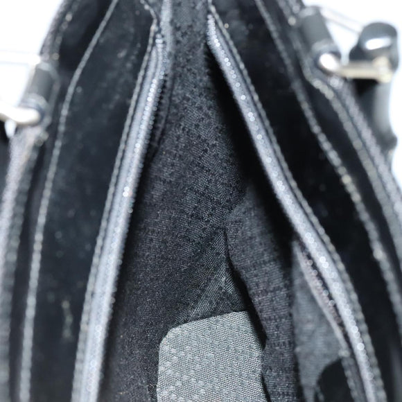 GUCCI Bamboo Hand Bag Nylon 2way Black 000 1705 0588 Auth ep7106