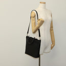 GUCCI Bamboo Hand Bag Nylon 2way Black 000 1705 0588 Auth ep7106-21