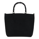 GUCCI Bamboo Hand Bag Nylon 2way Black 000 1705 0588 Auth ep7106-2