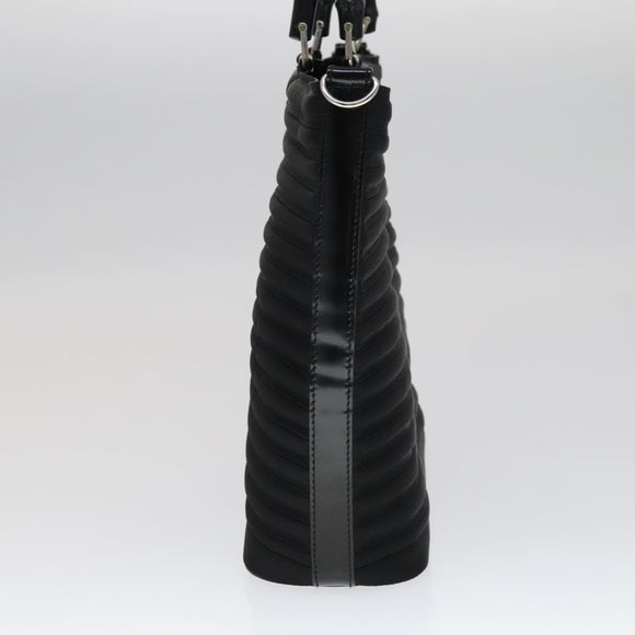 GUCCI Bamboo Hand Bag Nylon 2way Black 000 1705 0588 Auth ep7106