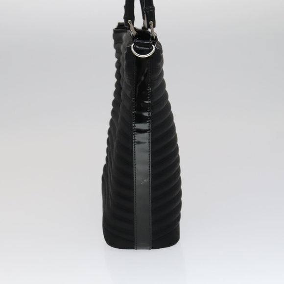 GUCCI Bamboo Hand Bag Nylon 2way Black 000 1705 0588 Auth ep7106