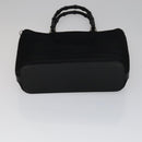 GUCCI Bamboo Hand Bag Nylon 2way Black 000 1705 0588 Auth ep7106-5