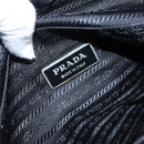 PRADA Shoulder Bag Nylon Black Silver Auth ep7117-19