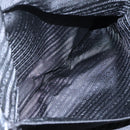 PRADA Shoulder Bag Nylon Black Silver Auth ep7117-22