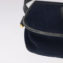 Christian Dior Trotter Canvas Shoulder Bag Navy Auth ep7123-12