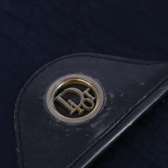 Christian Dior Trotter Canvas Shoulder Bag Navy Auth ep7123