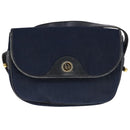 Christian Dior Trotter Canvas Shoulder Bag Navy Auth ep7123-2