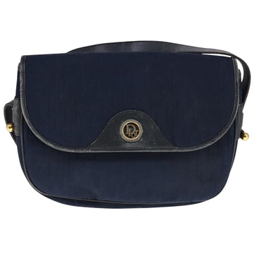 Christian Dior Trotter Canvas Shoulder Bag Navy Auth ep7123 - 0