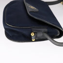 Christian Dior Trotter Canvas Shoulder Bag Navy Auth ep7123-5