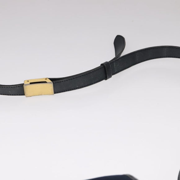 Christian Dior Trotter Canvas Shoulder Bag Navy Auth ep7123