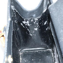 GUCCI Bamboo Hand Bag Leather Suede Black Gold 002 1186 0260 Auth ep7136-18