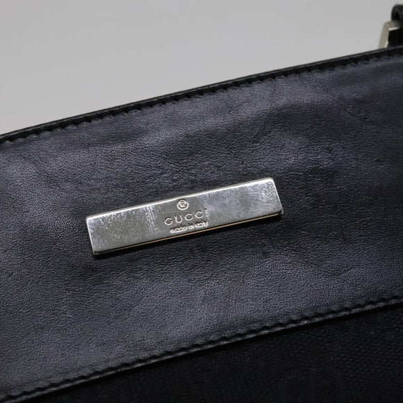 GUCCI GG Canvas Shoulder Bag Black 27639 Auth ep7170