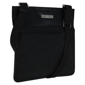 GUCCI GG Canvas Shoulder Bag Black 27639 Auth ep7170