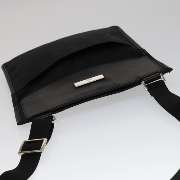 GUCCI GG Canvas Shoulder Bag Black 27639 Auth ep7170