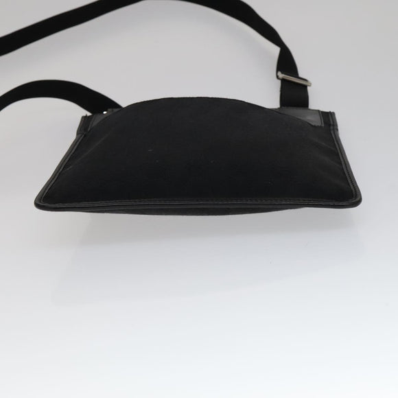 GUCCI GG Canvas Shoulder Bag Black 27639 Auth ep7170