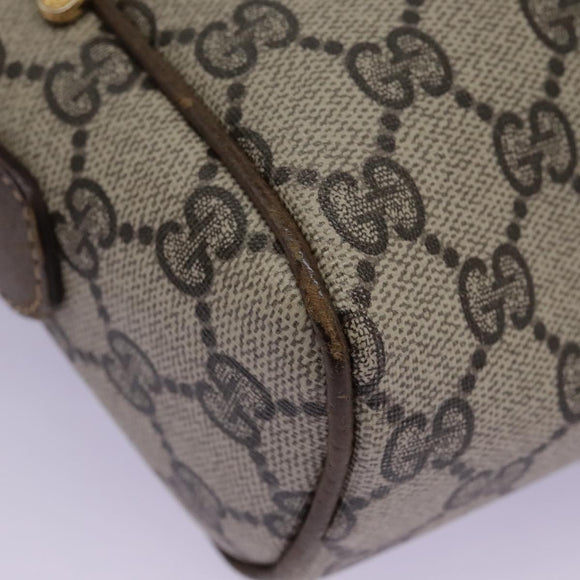 GUCCI GG Supreme Web Sherry Line Shoulder Bag PVC Beige Green Red Auth ep7185