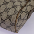 GUCCI GG Supreme Web Sherry Line Shoulder Bag PVC Beige Green Red Auth ep7185-12