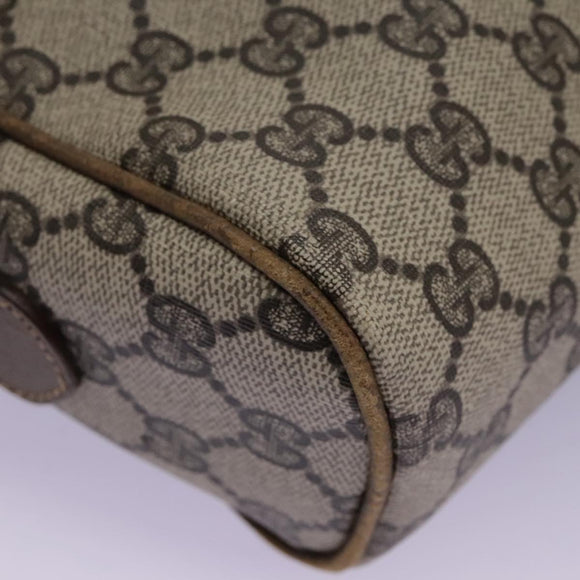 GUCCI GG Supreme Web Sherry Line Shoulder Bag PVC Beige Green Red Auth ep7185