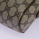 GUCCI GG Supreme Web Sherry Line Shoulder Bag PVC Beige Green Red Auth ep7185-14