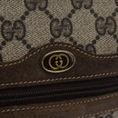 GUCCI GG Supreme Web Sherry Line Shoulder Bag PVC Beige Green Red Auth ep7185-15