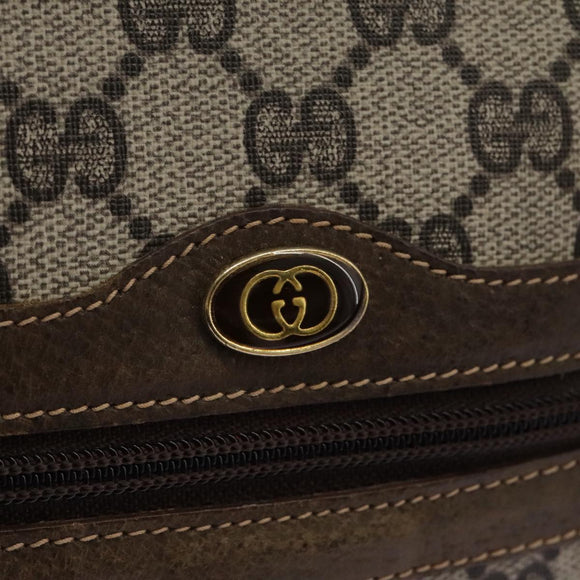 GUCCI GG Supreme Web Sherry Line Shoulder Bag PVC Beige Green Red Auth ep7185