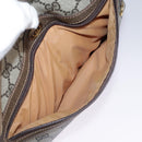 GUCCI GG Supreme Web Sherry Line Shoulder Bag PVC Beige Green Red Auth ep7185-17