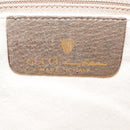 GUCCI GG Supreme Web Sherry Line Shoulder Bag PVC Beige Green Red Auth ep7185-19