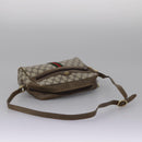 GUCCI GG Supreme Web Sherry Line Shoulder Bag PVC Beige Green Red Auth ep7185-7