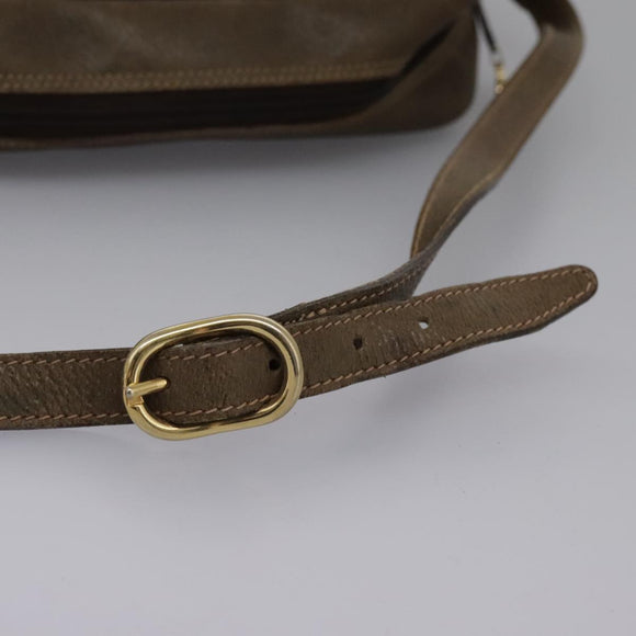 GUCCI GG Supreme Web Sherry Line Shoulder Bag PVC Beige Green Red Auth ep7185