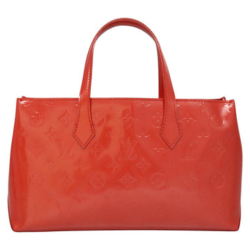 LOUIS VUITTON Monogram Vernis Wilshire PM Hand Bag Orenge M93644 LV Auth ep7188 - 0