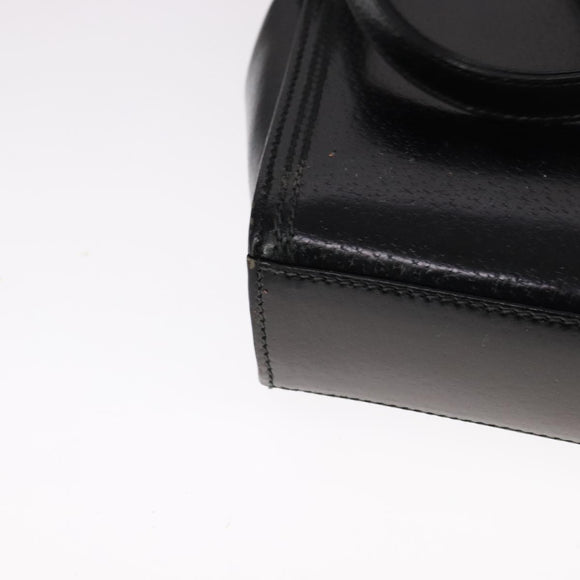 GUCCI Shoulder Bag Leather Black Auth ep7207