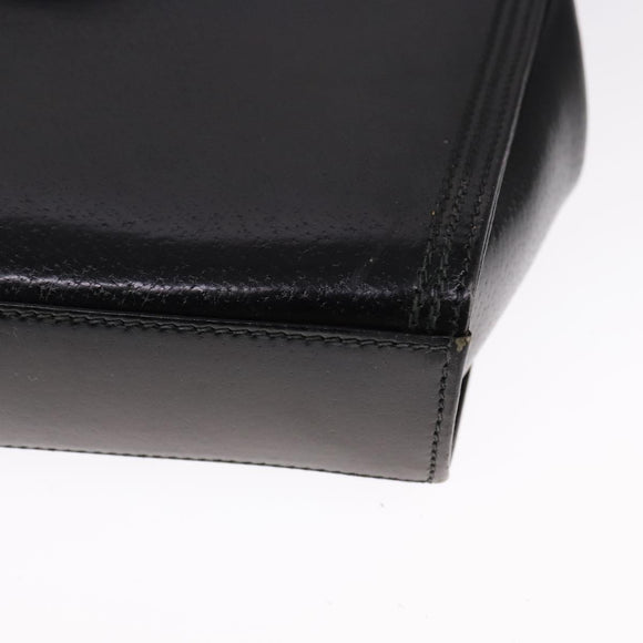 GUCCI Shoulder Bag Leather Black Auth ep7207