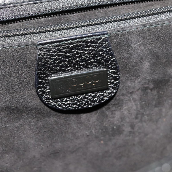 GUCCI Shoulder Bag Leather Black Auth ep7207