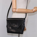 GUCCI Shoulder Bag Leather Black Auth ep7207-22