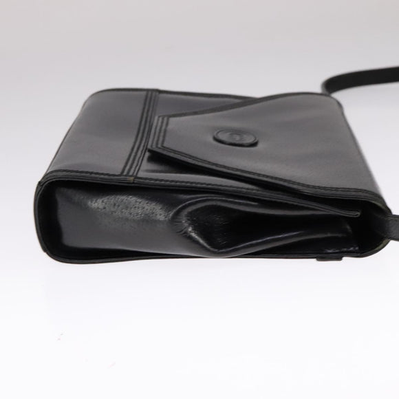 GUCCI Shoulder Bag Leather Black Auth ep7207