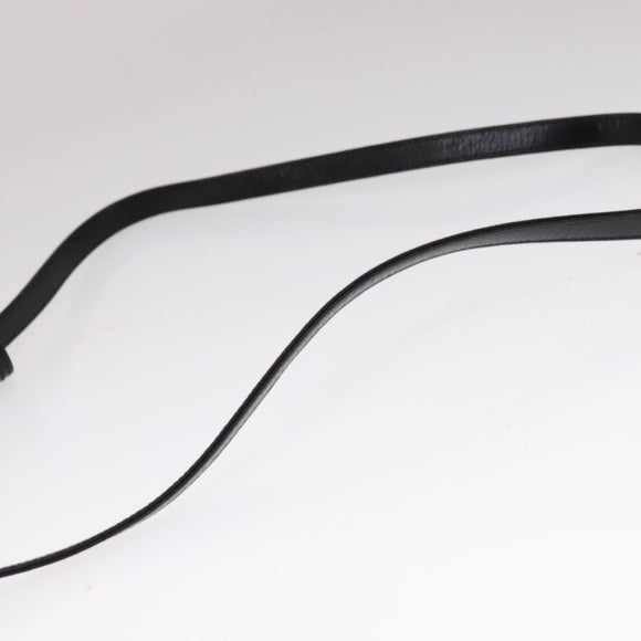 GUCCI Shoulder Bag Leather Black Auth ep7207