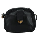 SAINT LAURENT Shoulder Bag Leather Black Auth ep7219-13