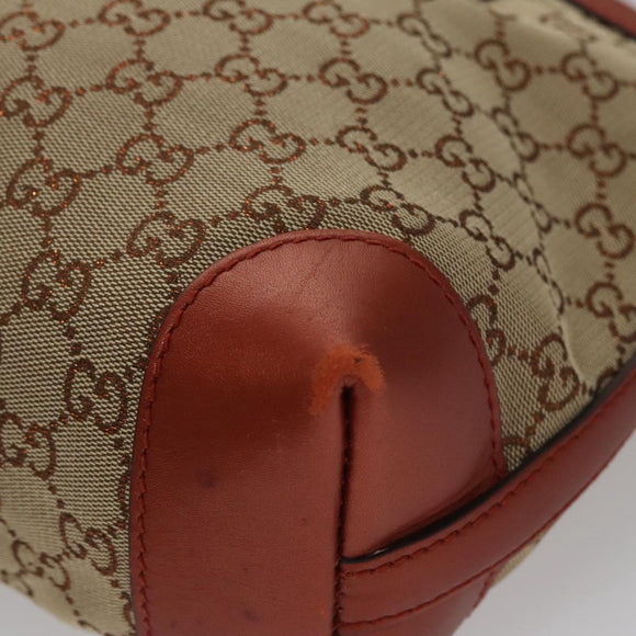 GUCCI GG Canvas Tote Bag Beige Brown Auth ep7226