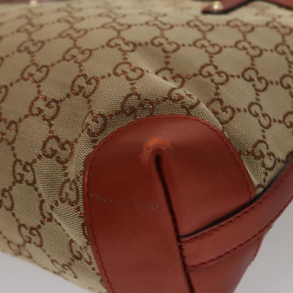 GUCCI GG Canvas Tote Bag Beige Brown Auth ep7226