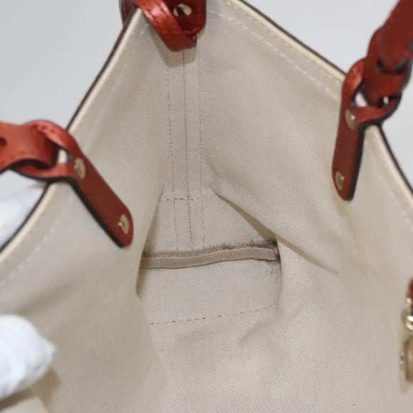 GUCCI GG Canvas Tote Bag Beige Brown Auth ep7226