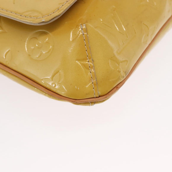 LOUIS VUITTON Monogram Vernis Thompson Street Bag Beige M91301 LV Auth ep7248