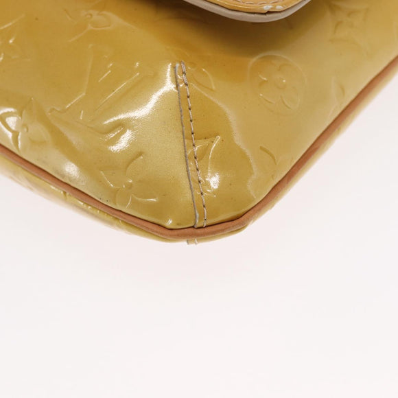 LOUIS VUITTON Monogram Vernis Thompson Street Bag Beige M91301 LV Auth ep7248