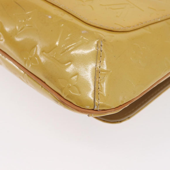 LOUIS VUITTON Monogram Vernis Thompson Street Bag Beige M91301 LV Auth ep7248