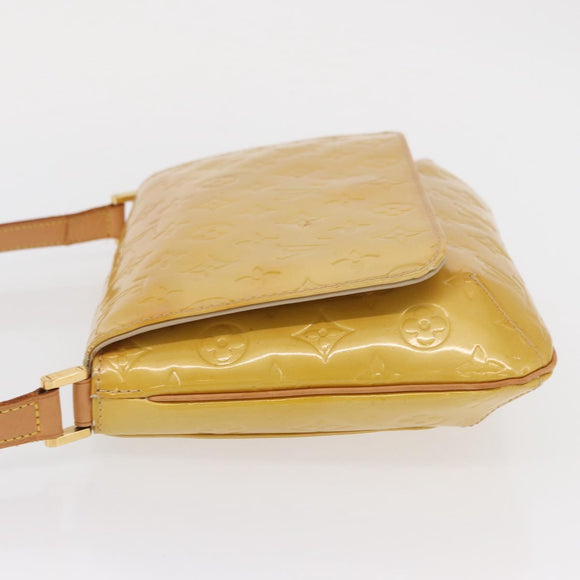 LOUIS VUITTON Monogram Vernis Thompson Street Bag Beige M91301 LV Auth ep7248