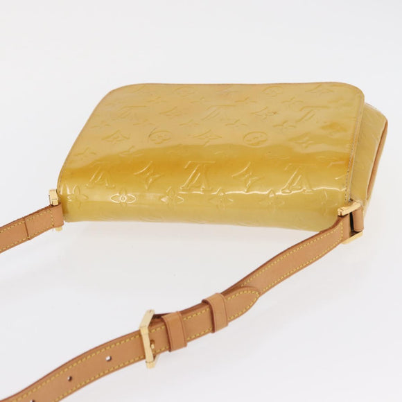 LOUIS VUITTON Monogram Vernis Thompson Street Bag Beige M91301 LV Auth ep7248