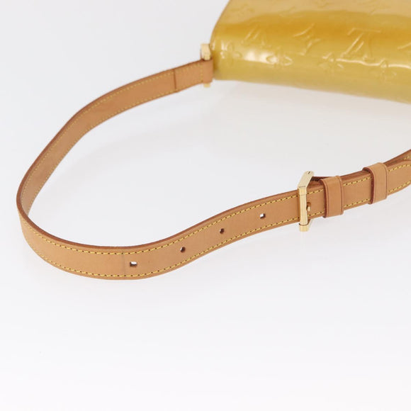 LOUIS VUITTON Monogram Vernis Thompson Street Bag Beige M91301 LV Auth ep7248