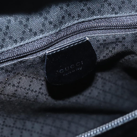 GUCCI Bamboo Hand Bag Nylon 2way Black Auth ep7254