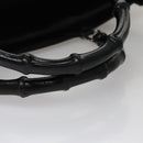 GUCCI Bamboo Hand Bag Nylon 2way Black Auth ep7254-7