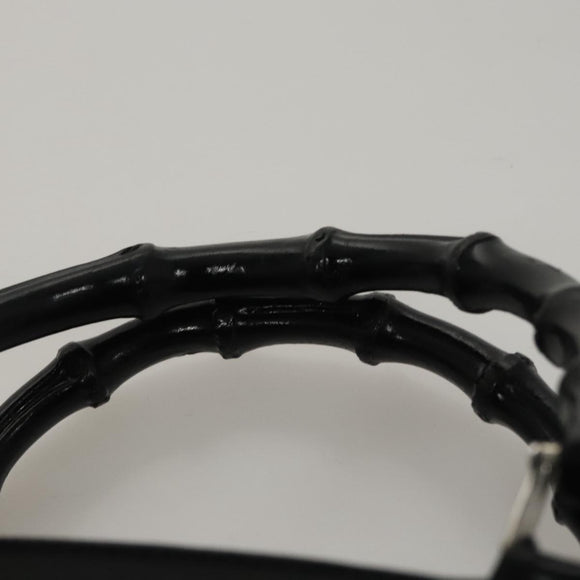 GUCCI Bamboo Hand Bag Nylon 2way Black Auth ep7254