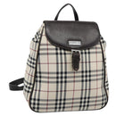 BURBERRY Nova Check Backpack Canvas Beige Brown Auth ep7277-1